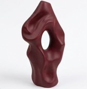 Abstract Vase, Modern Black Sculptural Vase, Minimalist Artistic Home Accent, Flower Pot
