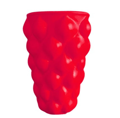 Handmade Lemon Vase, Yellow Ceramic Fruit Vase, Modern Lemon-Themed Pot