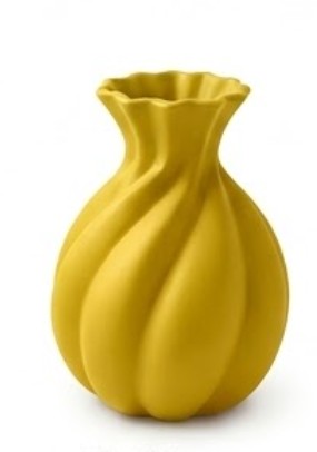 Handmade Ceramic Vase, Modern Sculptural Flower Centerpiece, Burgundy Spiral Vase