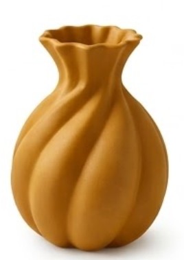 Handmade Ceramic Vase, Modern Sculptural Flower Centerpiece, Burgundy Spiral Vase