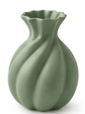 Handmade Ceramic Vase, Modern Sculptural Flower Centerpiece, Burgundy Spiral Vase