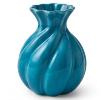 Handmade Ceramic Vase, Modern Sculptural Flower Centerpiece, Burgundy Spiral Vase
