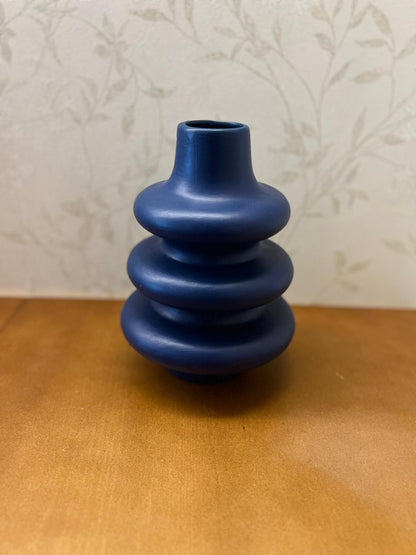 Minimalistische Keramik-Blasenvase, Nordische Blasenwirbelvase, Blumentopf, Vase für getrocknete Blumen, Nordische Vase, Wellen-Keramikvase, Dekorative Vase, Blasenvase, Keramik-Blasenvase, Blumenvase