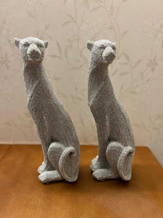 Abstrakte Geparden-Skulptur, Luxus-Geparden-Statue, Tierfigur, Wohndekor, Abstraktes Tierornament, Gepardenfigur, Geparden-Dekor