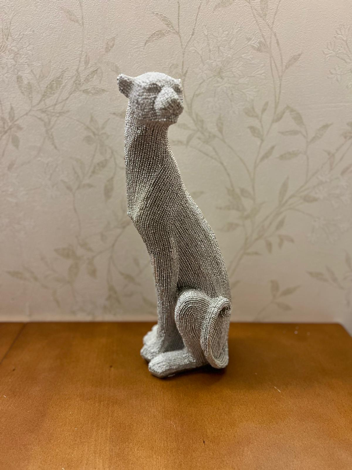 Abstract Cheetah Sculpture, Luxury Cheetah Statue, Animal Figurine, Home Decor, Abstract Animal Ornament, Cheetah Figurine, Cheetah Decor