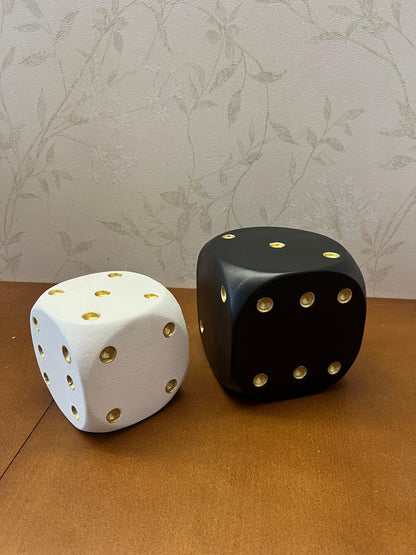 Decorative Dice Set, Unique Gaming Room Decor, Cool Car Decor, Polyester Dice Set, Dice Sculpture, Dice Decor, Dice Statue, Lucky Dice Decor, Lucky Dice Statue