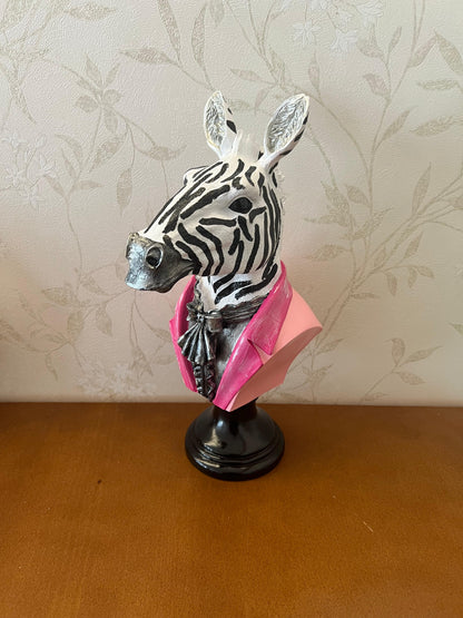 Zebra Head Bust Statue, Zebra Bust Statue, Zebra Bust Sculpture, Elegant Zebra Head Statue, Unique Zebra Head Statue, Zebra Head Sculpture