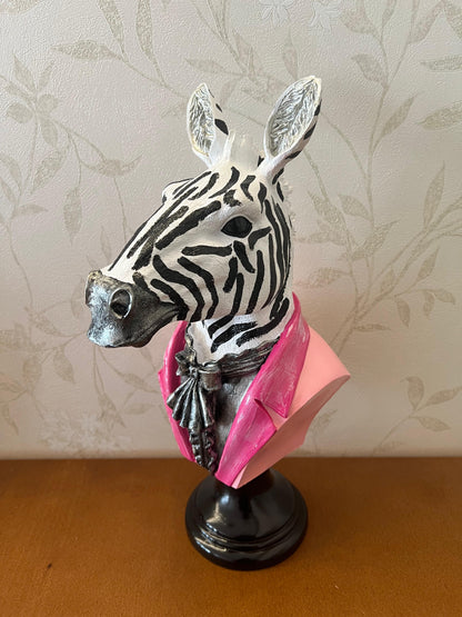 Zebra Head Bust Statue, Zebra Bust Statue, Zebra Bust Sculpture, Elegant Zebra Head Statue, Unique Zebra Head Statue, Zebra Head Sculpture