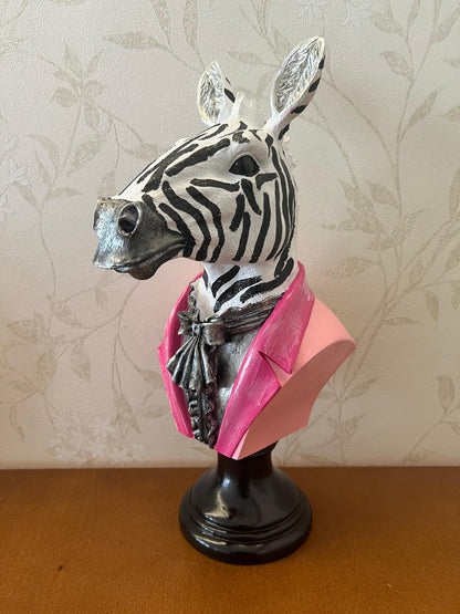 Zebra Head Bust Statue, Zebra Bust Statue, Zebra Bust Sculpture, Elegant Zebra Head Statue, Unique Zebra Head Statue, Zebra Head Sculpture