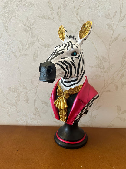 Zebra Head Bust Statue, Zebra Bust Statue, Zebra Bust Sculpture, Elegant Zebra Head Statue, Unique Zebra Head Statue, Zebra Head Sculpture