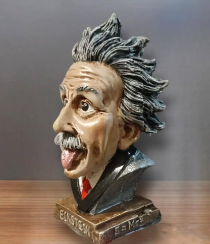 Einstein Tongue Out Statue, Handmade Einstein Bust Sculpture, Albert Einstein Mini Statue, Einstein Head Figurine, Einstein Bust Statue, Einstein Tongue Out Sculpture