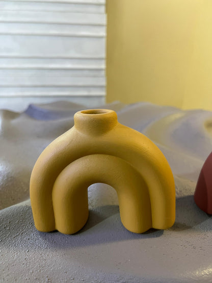 Kerzenständer im Vintage-Stil, Kerzenständer aus Keramik, handgefertigter Kerzenständer, kleiner Kerzenständer, Kerzenständer