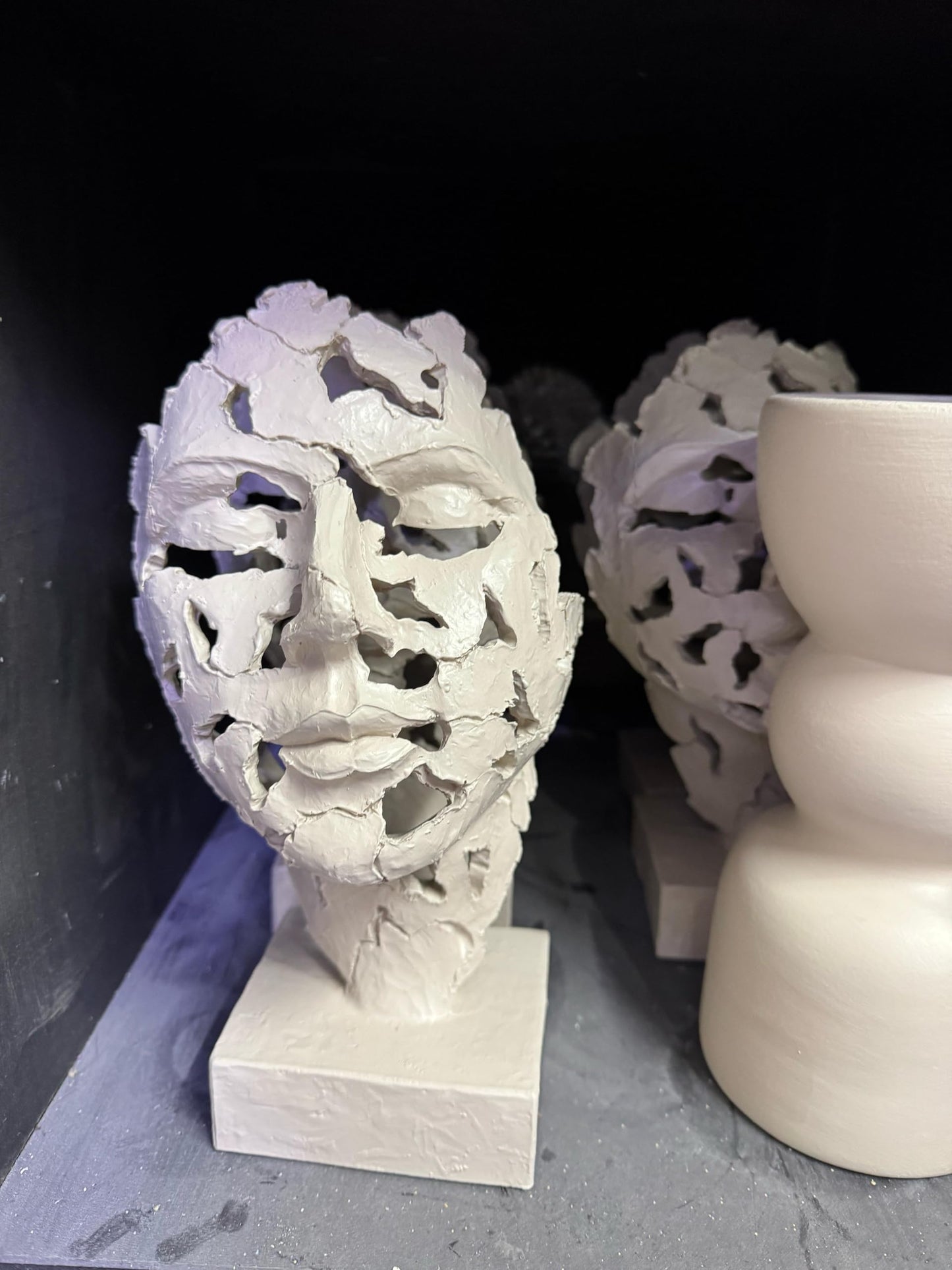 Female Face Sculpture, Abstract Face Decor, Handmade Face Statue, Artistic Face Bust, Abstract Head Statue, Face Statue, Face Decor, Face Figurine, Face Objects, Abstract Face Statue