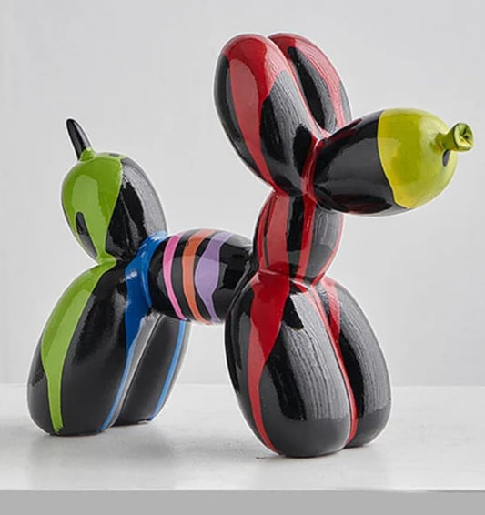 Balloon Dog Statue, Polyester Balloon Dog Figurine, Balloon Puppy Shelf Table Decor, Balloon Puppy Figurine, Balloon Animal Decor