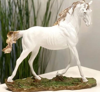 Handcrafted Horse Statue, Equestrian Art Sculpture, Luxury Horse Decor Figurine, Horse Ornament Collectible, Horse Sculpture, Horse Decor