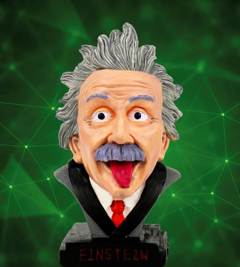 Einstein Tongue Out Statue, Handmade Einstein Bust Sculpture, Albert Einstein Mini Statue, Einstein Head Figurine, Einstein Bust Statue, Einstein Tongue Out Sculpture