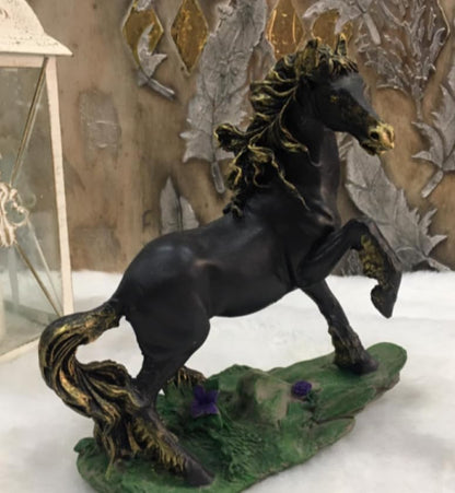 Handcrafted Horse Statue, Modern Animal Statue, Polyester Horse Art, Modern Horse Decor, Horse Lover Decor, Horse Sculpture, Horse Statue
