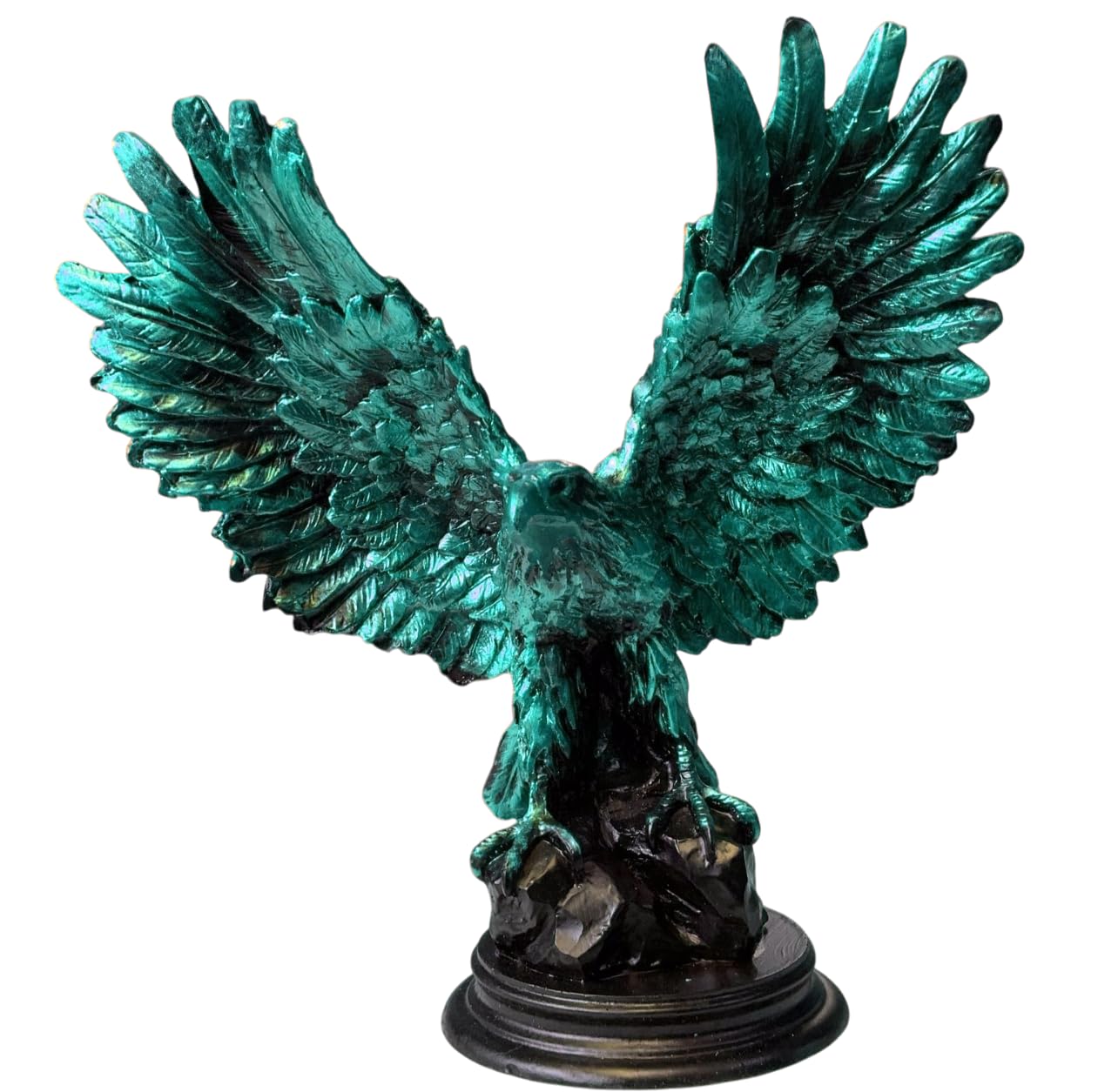 Majestätische Adlerfigur mit offenen Flügeln, Adler-Tischstatue, Patriotisches Adlergeschenk, Adlerfigur-Dekor, Adlerstatue, Polyester-Vogelfigur, Adlerskulptur, Adlerstatue