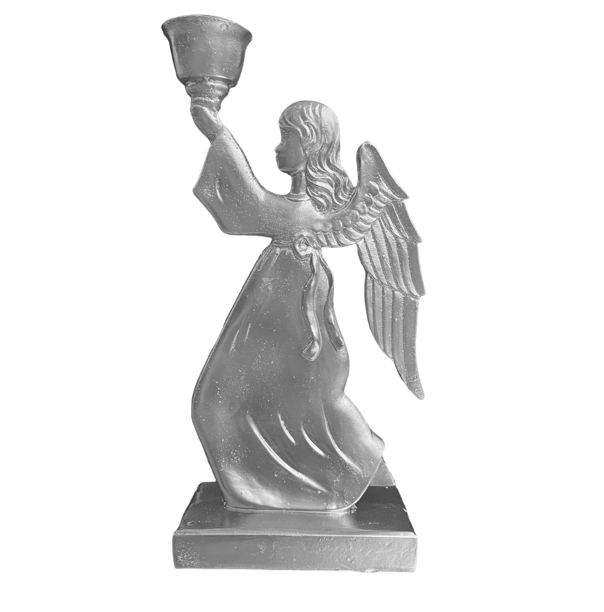 Portacandele a forma di angelo alato, portacandele a forma di angelo, portacandele a forma di angelo, portacandele a forma di bambina, portacandele a forma di statuina di angelo