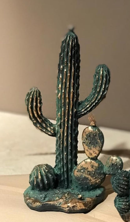 Decorative Cactus Statue, Polyester Cactus Decor, Cactus Statue, Cactus Home Decor, Artificial Cactus Art, Cactus Table Decor, Cactus Decor