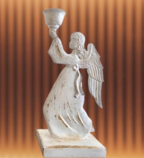 Portacandele a forma di angelo alato, portacandele a forma di angelo, portacandele a forma di angelo, portacandele a forma di bambina, portacandele a forma di statuina di angelo