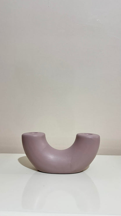 Ceramic U-shaped Sculpture, Handmade Ceramic Decor, Decorative Art Object, Home Accents, Minimalist Tabletop Art Decor, Shaped Sculpture, Shaped Vase, Tabletop Vase