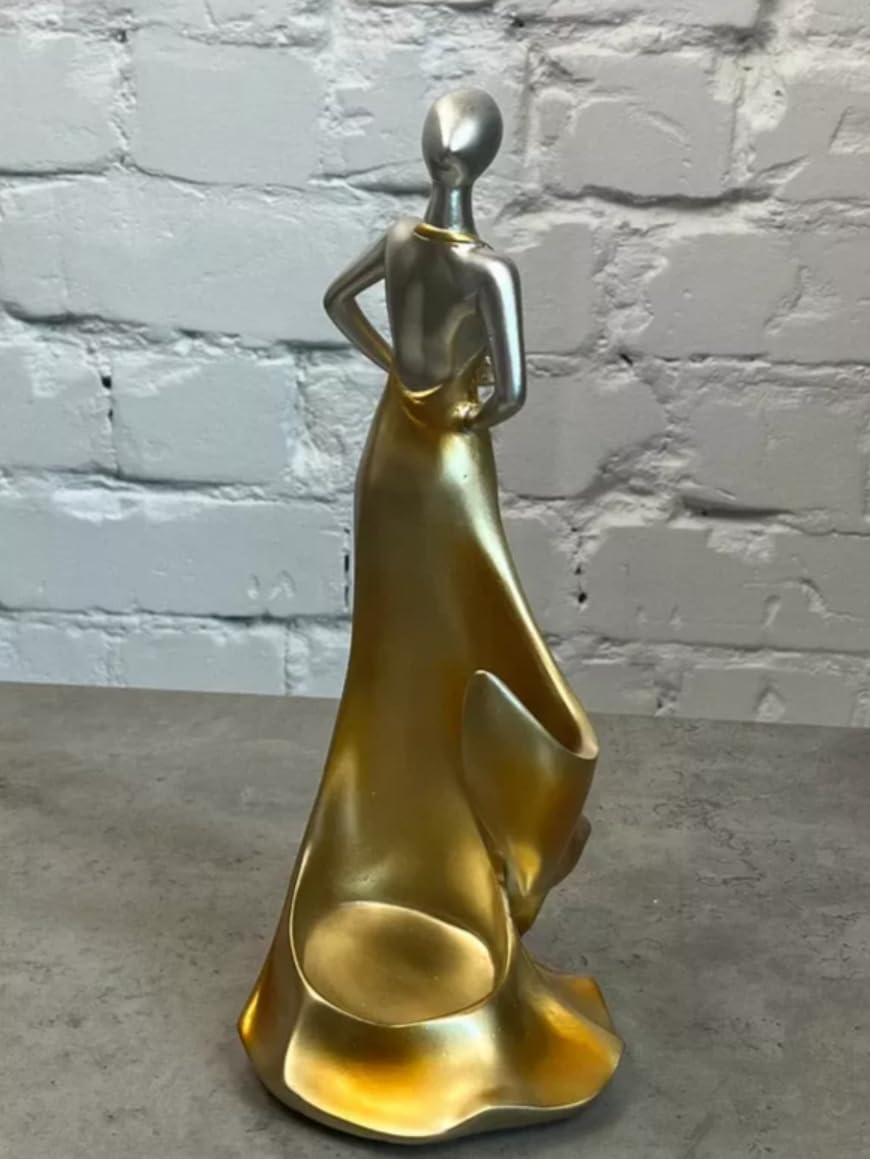 Elegant Woman Wine Rack Sculpture, Lady Wine Holder Statue, Woman Wine Rack, Modern Woman Sculpture Wine Rack, Artistic Bar Decor