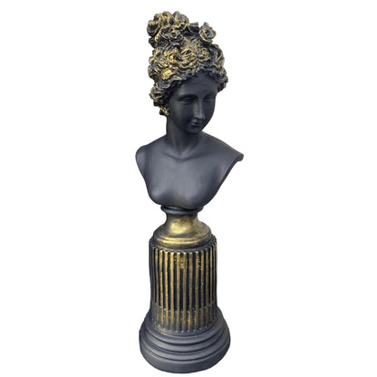 Female Bust Sculpture,Elegant Bust Statue on Decorative Pedestal, Lafayette Sculpture, Lafayette Bust Decor, Greek Bust Statue, Lafayette Bust, Lafayette Decor, Lafayette Statue