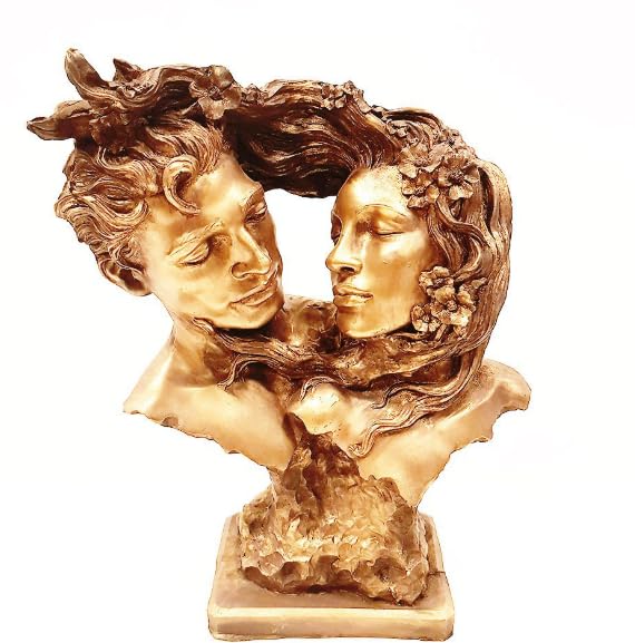 Couple Love Figurine, Romantic Sculpture, Lovers Bust Statue, Valentine’s Day gift, Art Decor Statue, Romantic Gift Idea, Art Decor Statue, Romantic Decor, Love Couple Decor