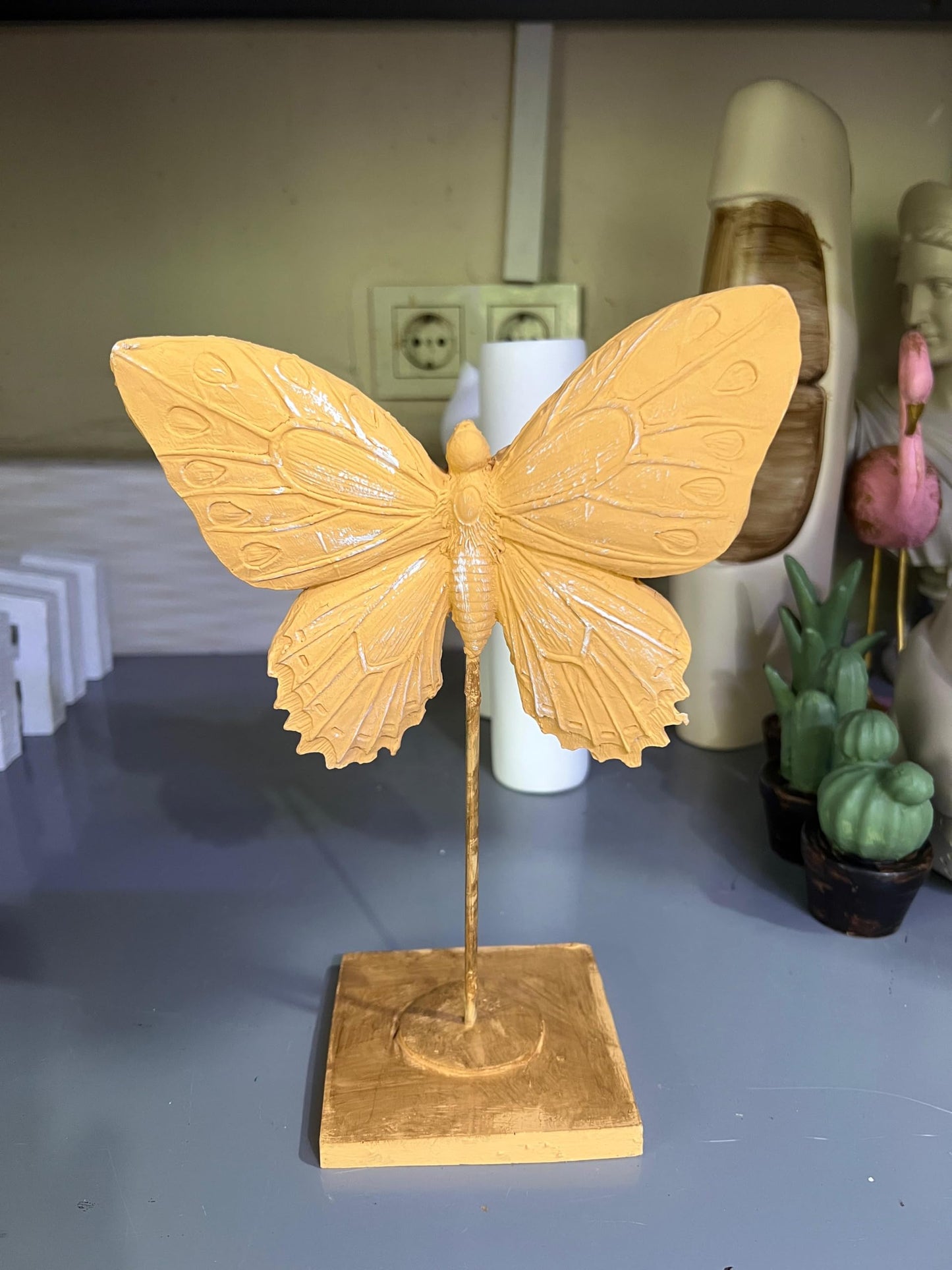 Butterfly Statue Decor, Handmade Butterfly Sculpture, Unique Gift for Nature Lovers, Handmade Butterfly Decor, Butterfly Decor Gift, Butterfly Statue, Butterfly Sculpture, Butterfly Decor