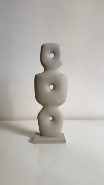 Minimalist Abstract Sculpture, 3 Hole Figurine, Geometric Figure Statue, Abstract Home Decor, Abstract Decor, Abstract Statue, Abstract Sculpture, Abstract Objects