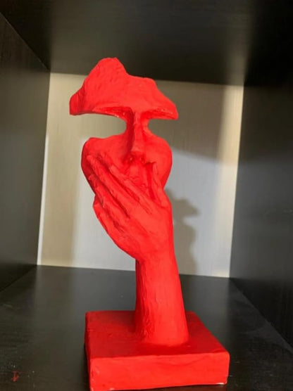 Moderne Kunstbüste, Hand- und Gesichtsstatue, einzigartiges Wohndekor, abstrakte Gesichtsskulptur, modernes Kunstdekor, abstraktes Gesichtsdekor, Gesichtsdekor, Hand- und Gesichtsskulptur, moderne Kunststatue
