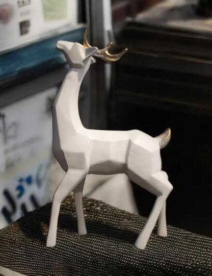 Modern Cubic Deer Statue, Geometric Deer Sculpture, Cubic Deer Statue, Cubic Deer Sculpture, Geometric Reindeer Decor, Cubic Reindeer Statue
