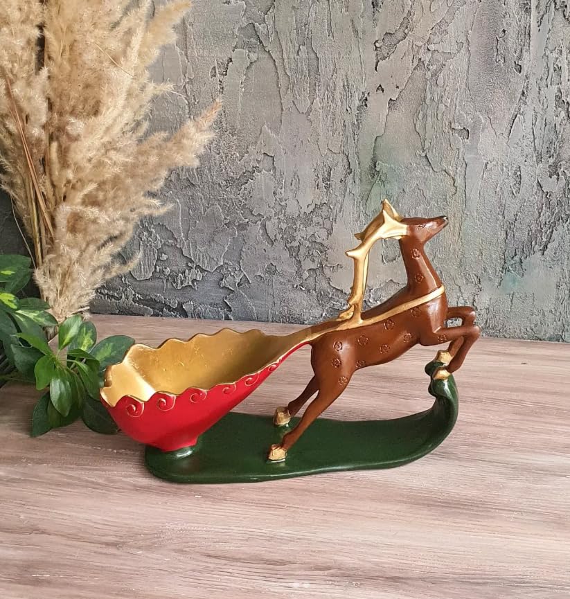 Elegant Deer Wine Rack Sculpture, Decorative Wine Rack with Deer Figure, Stylish Deer Wine Rack Statue, Stylish Animal Bar Decor,