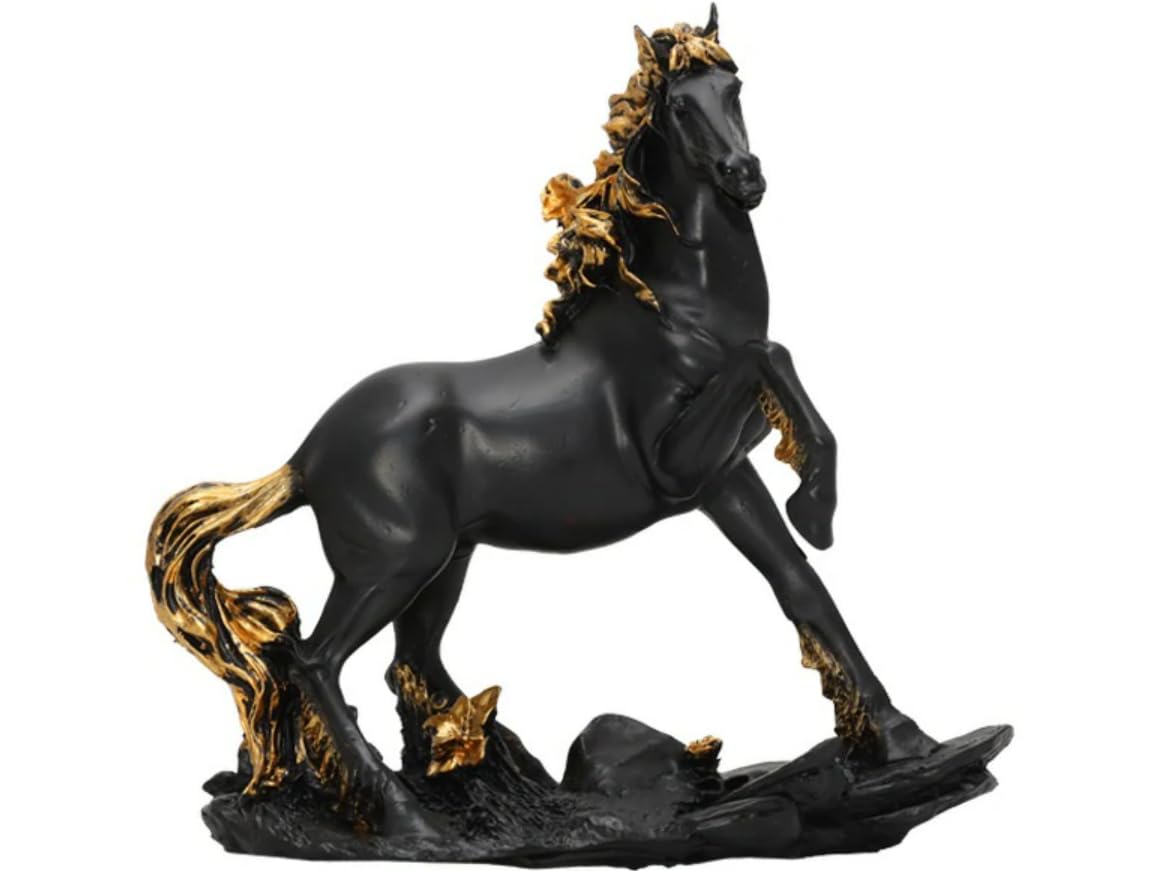 Handcrafted Horse Statue, Modern Animal Statue, Polyester Horse Art, Modern Horse Decor, Horse Lover Decor, Horse Sculpture, Horse Statue