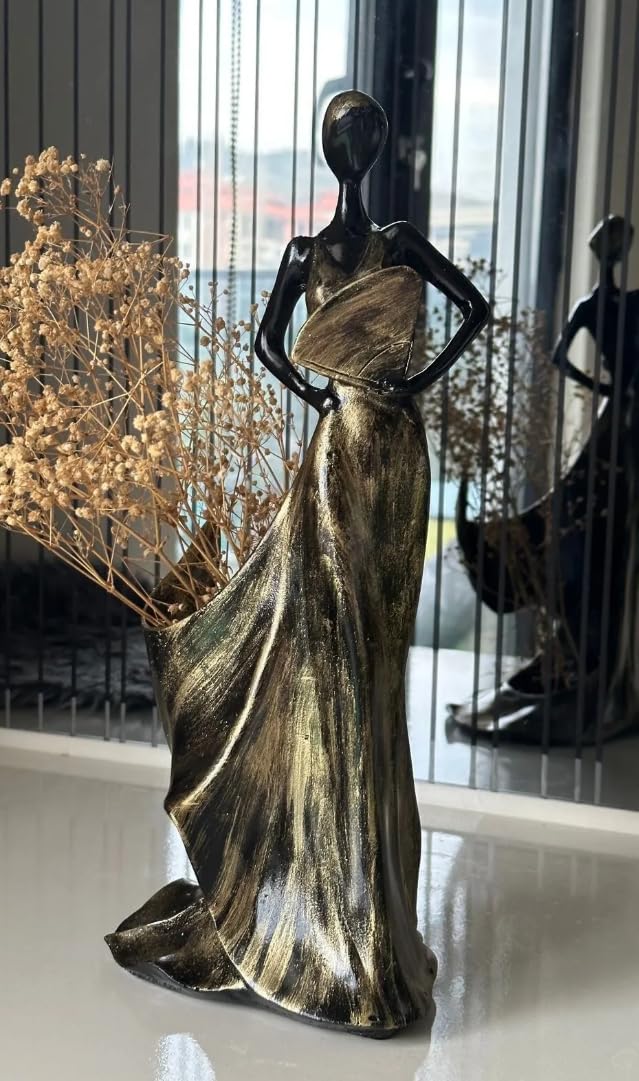 Elegant Woman Wine Rack Sculpture, Lady Wine Holder Statue, Woman Wine Rack, Modern Woman Sculpture Wine Rack, Artistic Bar Decor