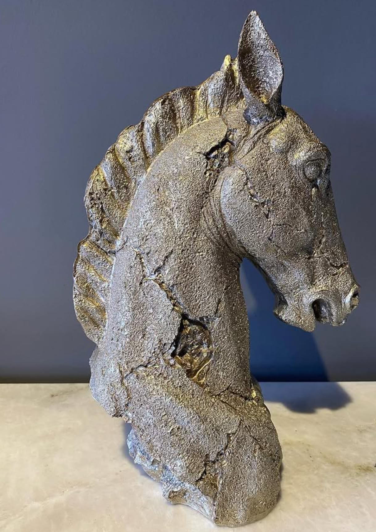 Elegant Horse Head Sculpture, Horse Head Statue, Horse Lover Gift Idea, Luxury Horse Figurine, Modern Equestrian Art, Horse Head Sculpture, Horse Head Decor, Horse Head Figurine