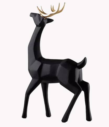 Modern Cubic Deer Statue, Geometric Deer Sculpture, Cubic Deer Statue, Cubic Deer Sculpture, Geometric Reindeer Decor, Cubic Reindeer Statue
