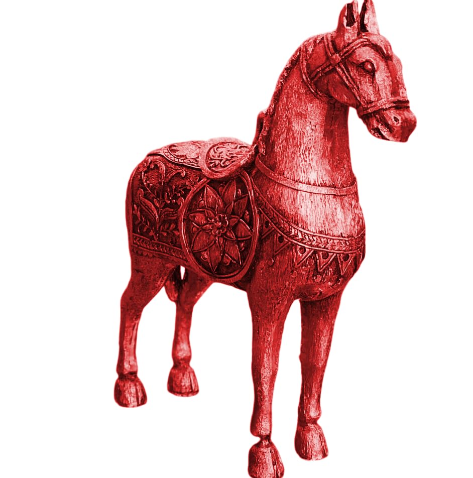 Antique Style Decorative Horse Statue, Ancient Horse Statue, Horse Decor Sculpture, Traditional Horse Statue, Historic Horse Figurine