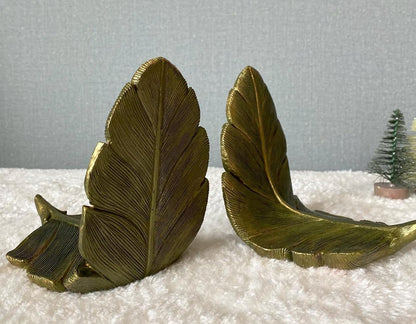 Feather Bookends for Shelves and Desk, Decorative Bookends, Unique Gifts for Book Lovers, Feather Bookends, Unique Book Lover Gifts, Feather Bookshelf, Feather Home Decor