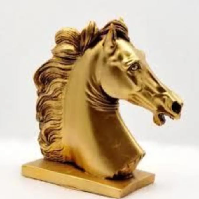 Horse Head Sculpture, Shelf Decoration Idea, Equestrian Home Decor, Handcrafted Equestrian Horse Statue, Horse Bust Ornament