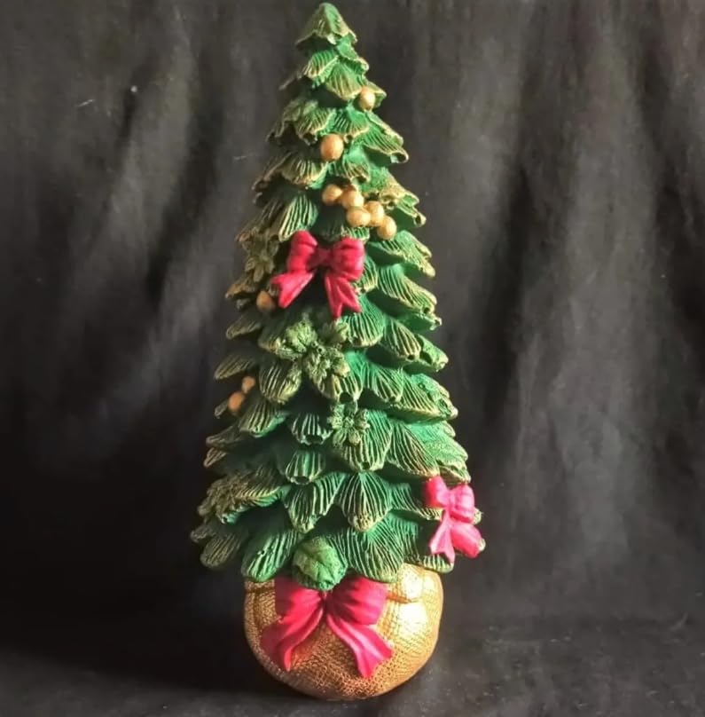 Mini & Large Christmas Tree Figurine, Christmas Tree Decor, Seasonal Tree Figurine, Christmas Decor Gift, Holiday Tree Decor, Christmas Tree Sculpture