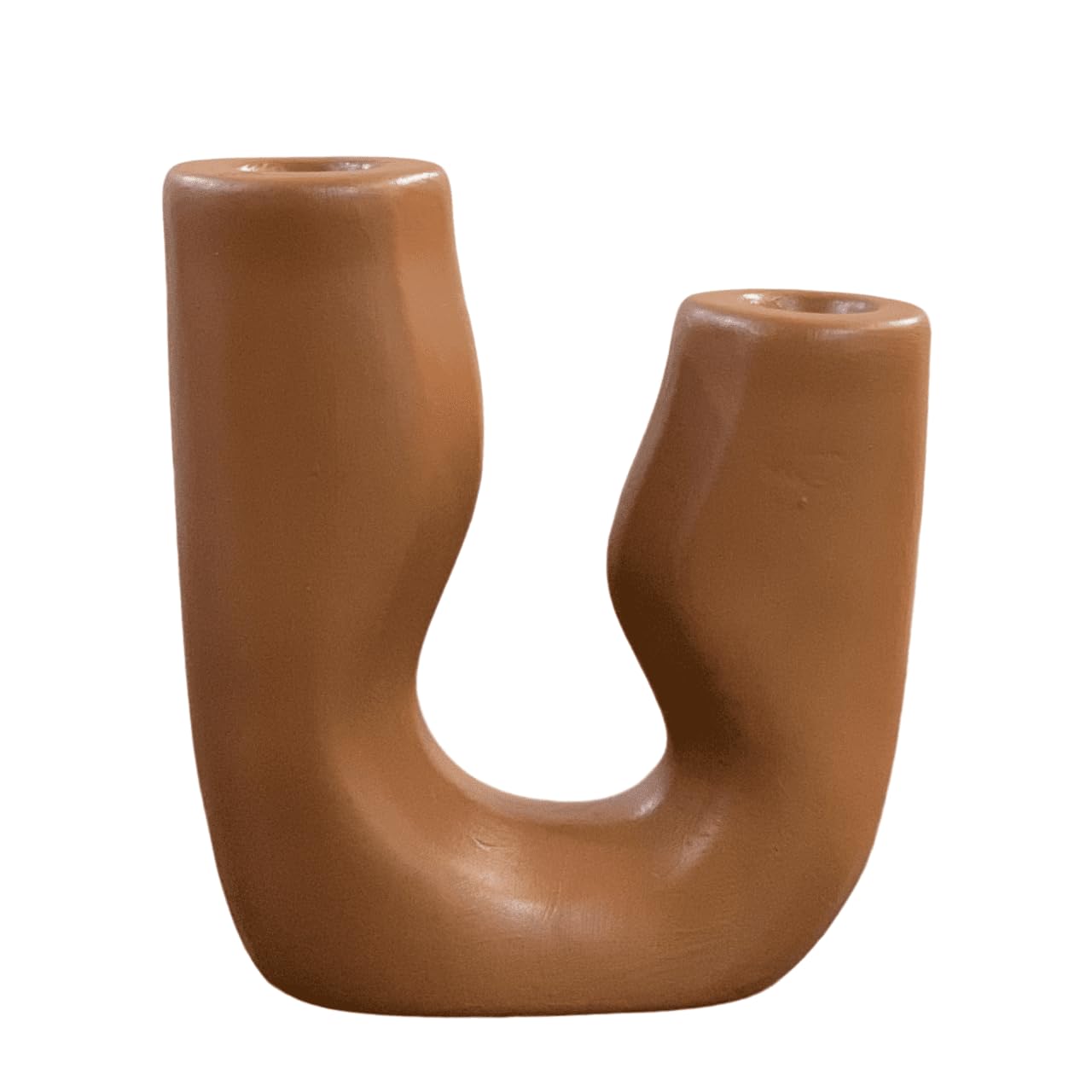 Modern Abstract Ceramic Candle Holder, Unique Candle Holder, Tabletop Candle Stand, Stylish Candle Holder Decor, Sculptural Candle Holder, Abstract Candle Holder, U Candle Holder