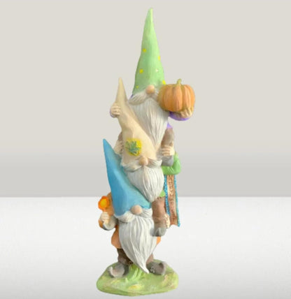 Pumpkin Harvest Gnome Figurine, Autumn Gnome Sculpture, Gnome Sculpture, Holiday Gift, Seasonal Gnome Sculpture, Gnome Figurine, Gnome Decor