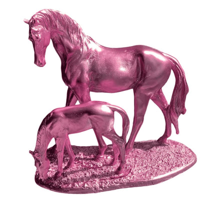 Elegant Horse Decor Statue, Mother and Foal Sculpture, Horse Lover Gift Idea, Animal Figurines For Table Decor, Luxury Horse Decor Figurine