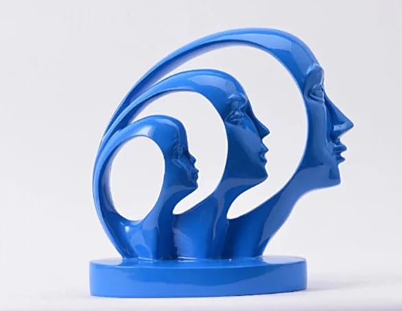 Dreifache Gesichtsskulptur, Abstraktes Gesicht Art Decor, Trio-Gesichtsstatue, Moderne abstrakte Skulptur, Wohndekor-Akzente, Gesichtsskulptur, Gesichtsdekor, Gesichtsstatue, Gesichtsobjekte