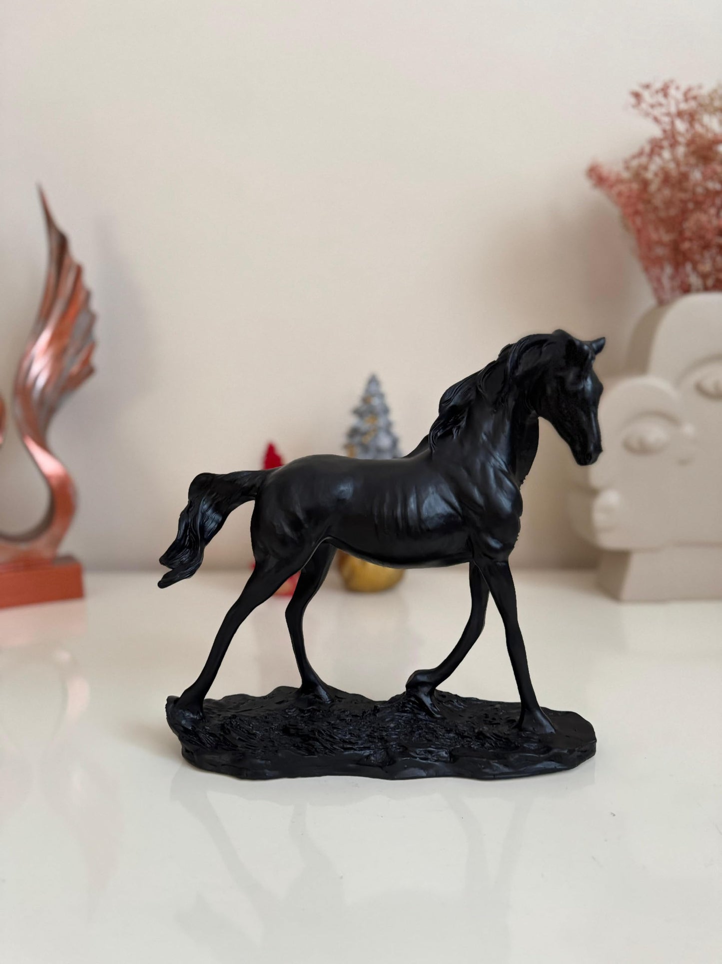 Handcrafted Horse Statue, Equestrian Art Sculpture, Luxury Horse Decor Figurine, Horse Ornament Collectible, Horse Sculpture, Horse Decor
