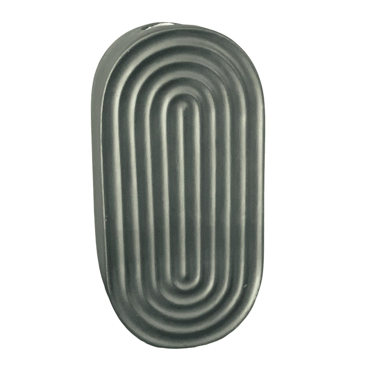 Ceramic Oval Ridged Vase, Decorative Oval-shaped Vase, Decorative Tabletop Vase, Modern Vase for Blooms, Scandinavian Style Vase, Oval Ridged Vase, Ridged Vase, Oval Vase