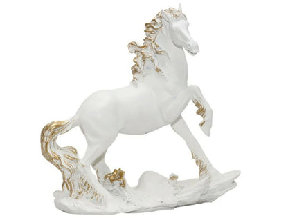Handcrafted Horse Statue, Modern Animal Statue, Polyester Horse Art, Modern Horse Decor, Horse Lover Decor, Horse Sculpture, Horse Statue