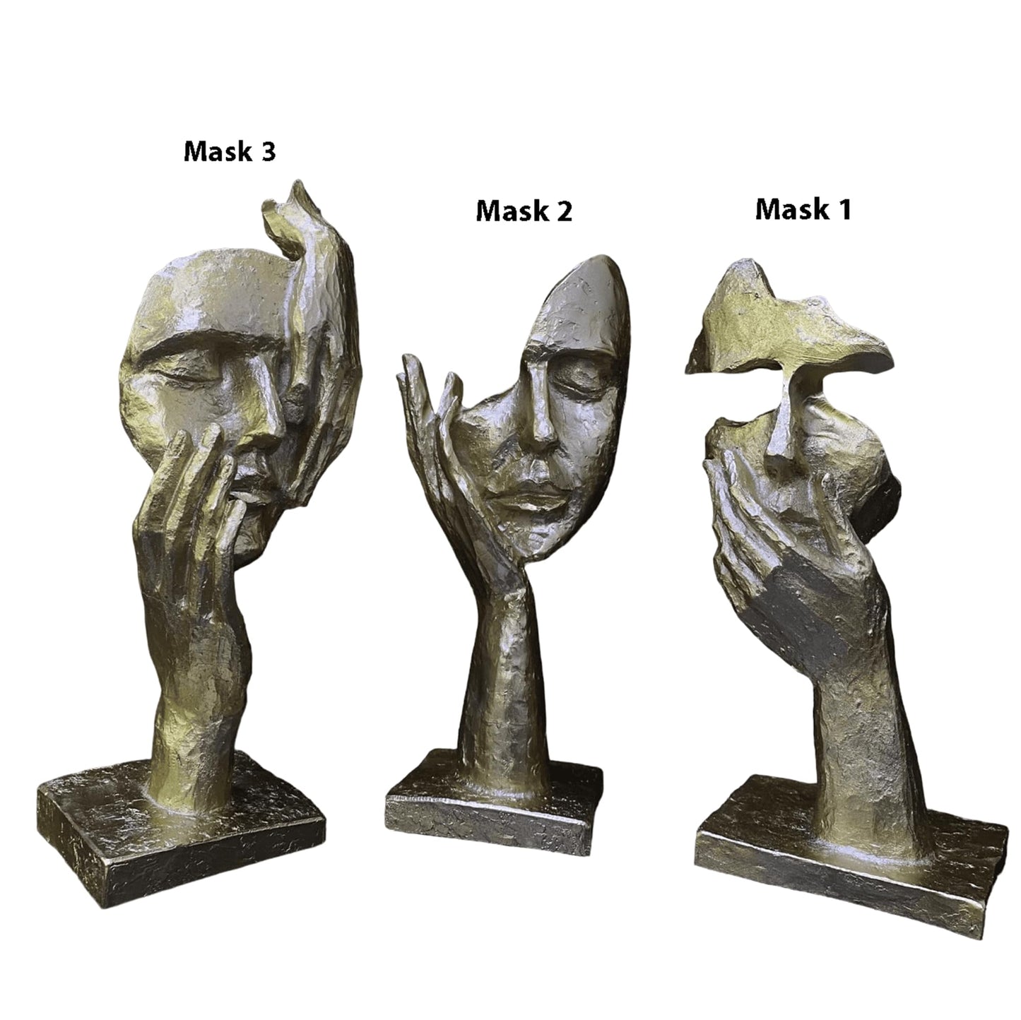 Abstract Face Sculpture Set, Tabletop Statues, Face Statue, Face Decor, Face Sculpture, Modern Face Sculpture, Modern Face Decor, Face Objects, Modern Face Statue